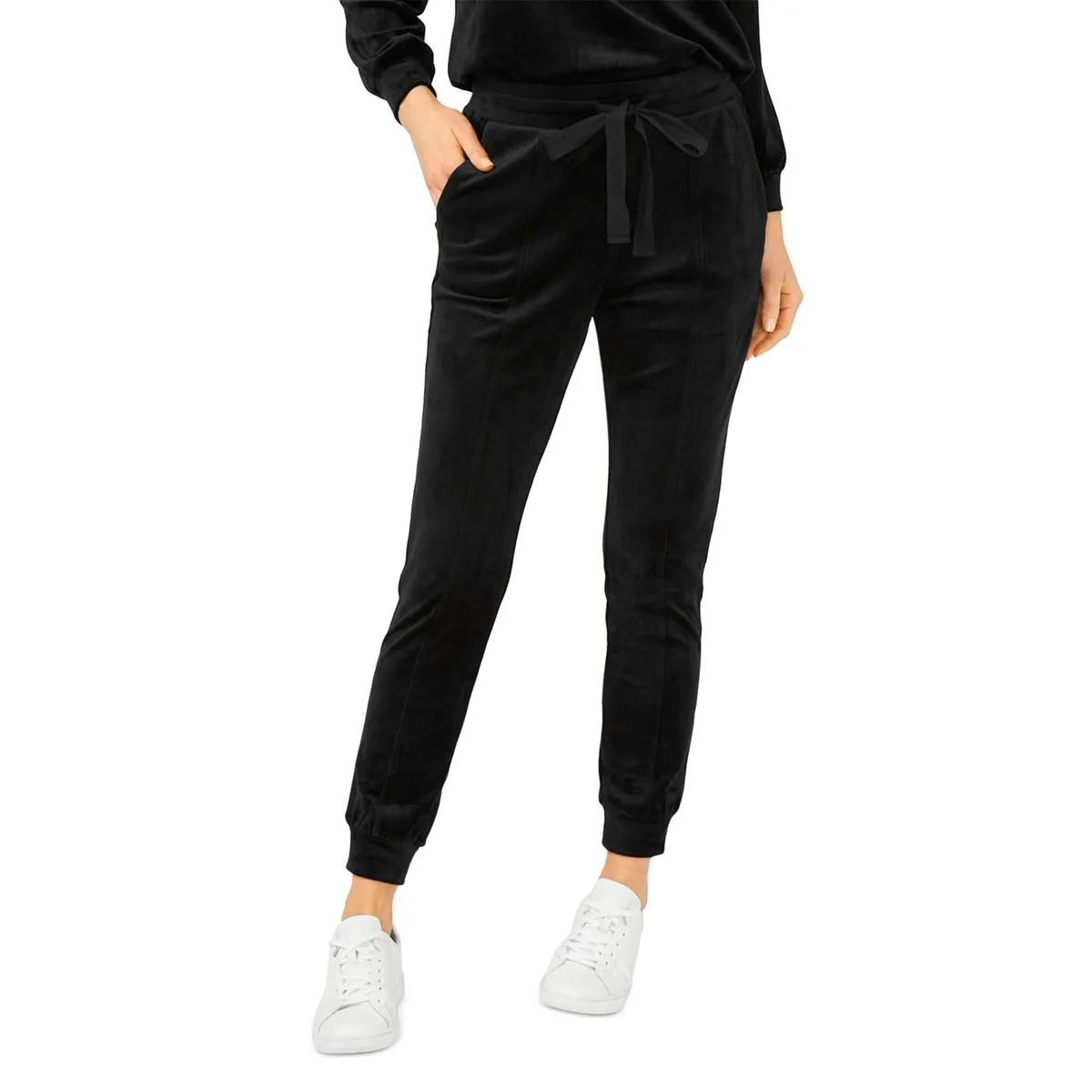 1.State Womens Velour Pull On Jogger Pants