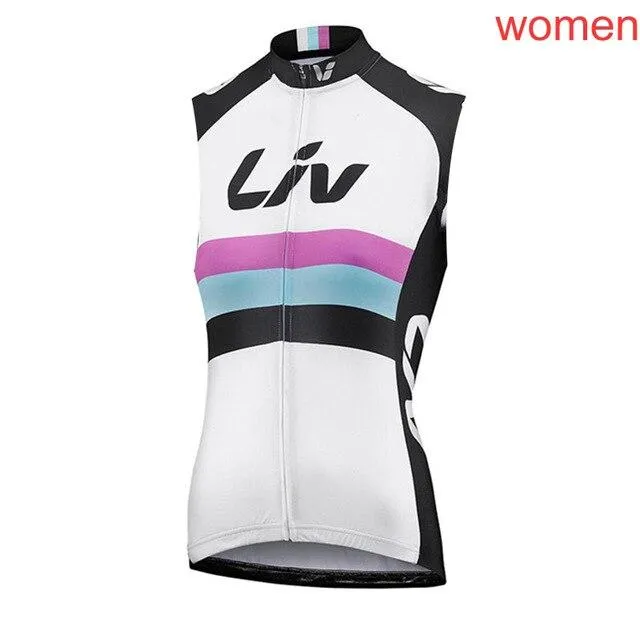 2019 Women Cycling Jersey Tops Summer Racing Cycling Clothing Ropa Ciclismo Sleeveless mtb Bike Jersey Shirt Maillot K031509