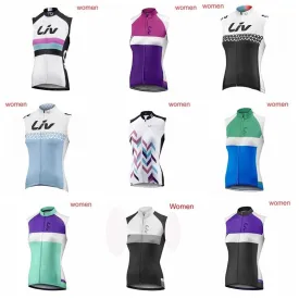 2019 Women Cycling Jersey Tops Summer Racing Cycling Clothing Ropa Ciclismo Sleeveless mtb Bike Jersey Shirt Maillot K031509