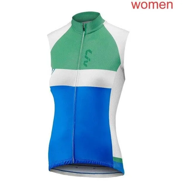 2019 Women Cycling Jersey Tops Summer Racing Cycling Clothing Ropa Ciclismo Sleeveless mtb Bike Jersey Shirt Maillot K031509