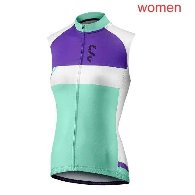 2019 Women Cycling Jersey Tops Summer Racing Cycling Clothing Ropa Ciclismo Sleeveless mtb Bike Jersey Shirt Maillot K031509