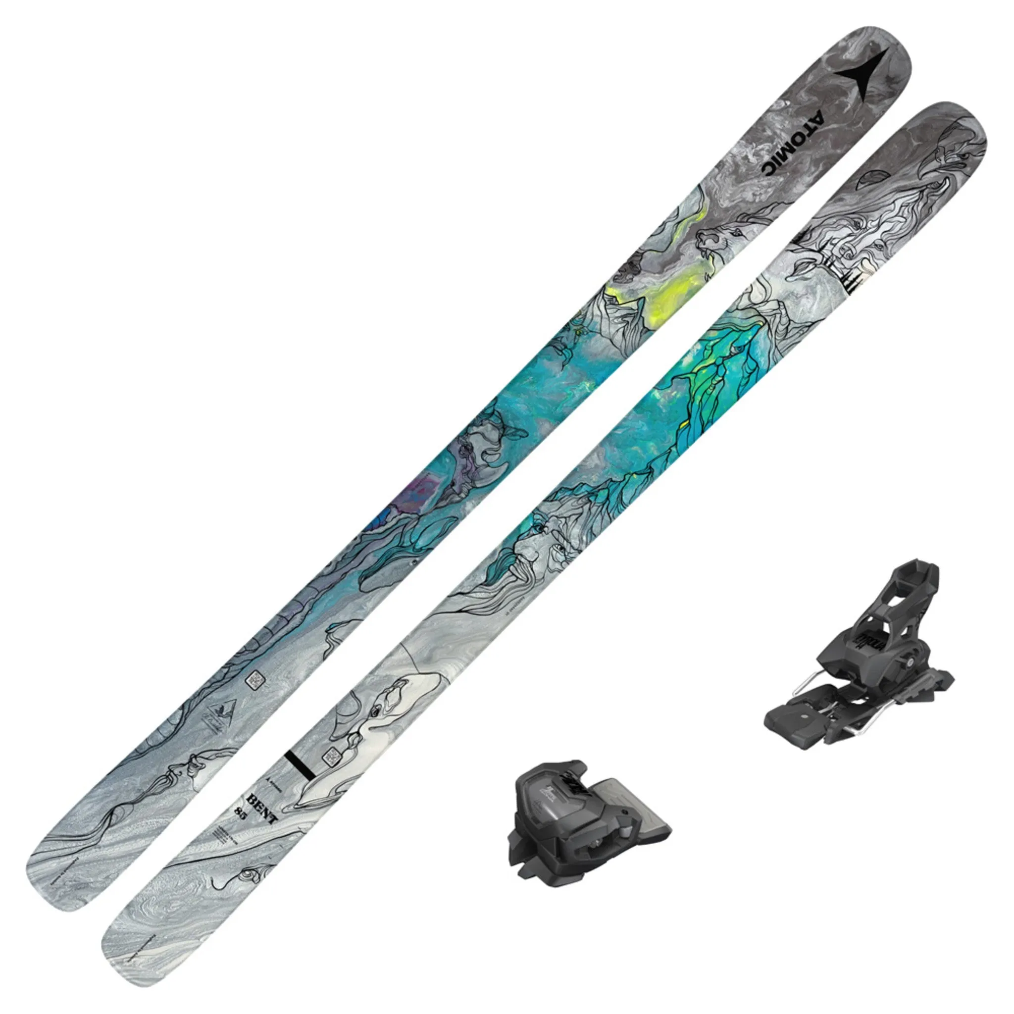 2023 Atomic Bent 85 Skis w/ Tyrolia Attack2 14 GW Bindings