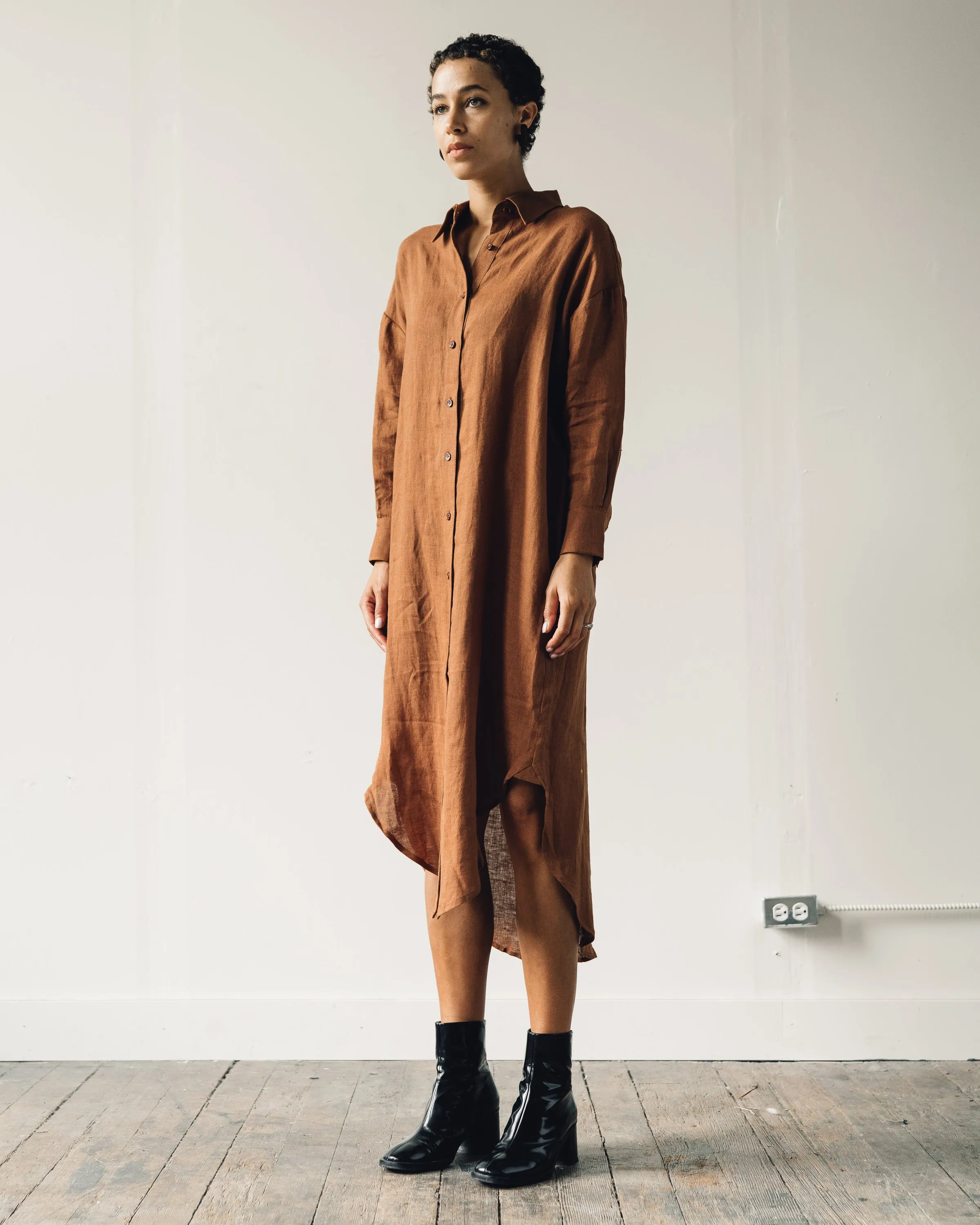 7115 Dolman Shirtdress, Rust