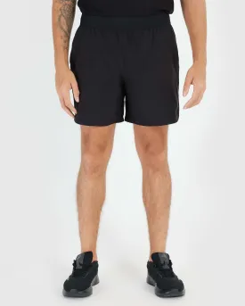 7" Black Active Training Shorts