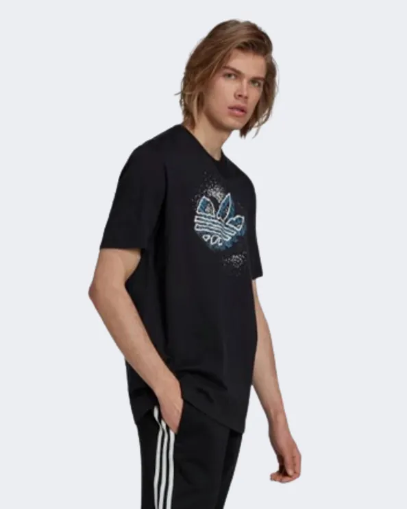 Adidas Rekive Speed Trefoil Graphic Men Original T-Shirt Black Hk7333