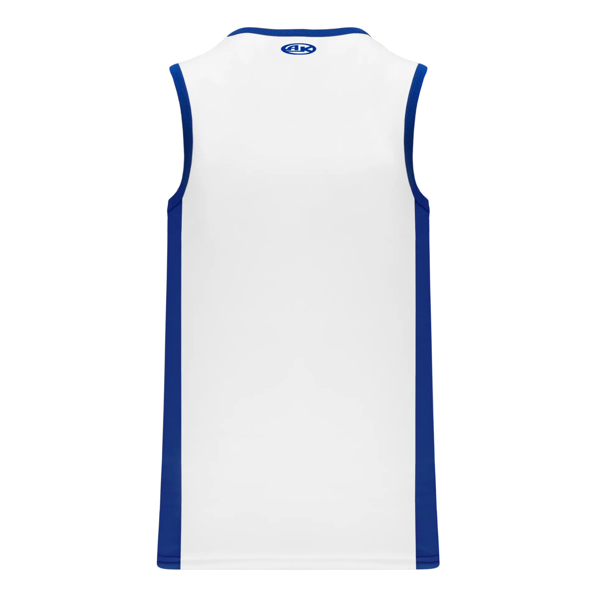 Athletic Knit (AK) B2115M-207 Mens White/Royal Blue Pro Basketball Jersey