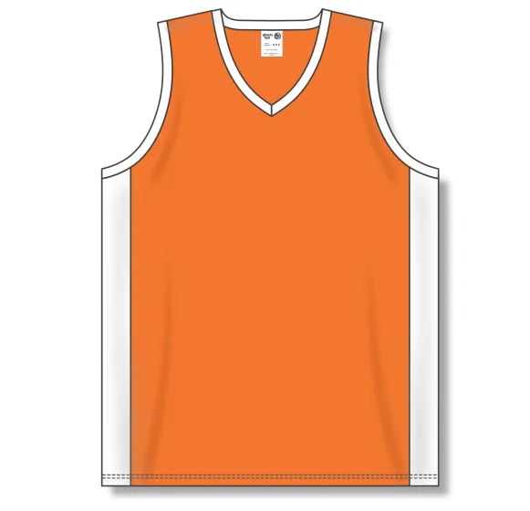 Athletic Knit (AK) B2115M-238 Mens Orange/White Pro Basketball Jersey