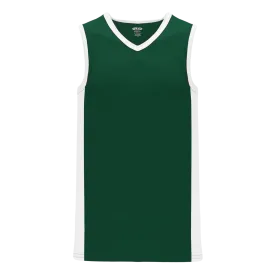 Athletic Knit (AK) B2115Y-260 Youth Dark Green/White Pro Basketball Jersey