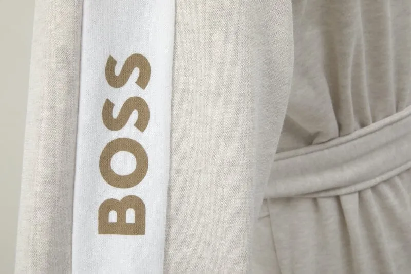 Boss Sense Natural Hooded Bathrobe (Unisex) by Hugo Boss Home