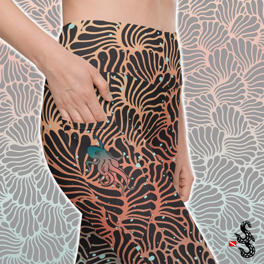 Camouflage Octopus Pocket Leggings (XS - 6X)