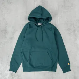 Carhartt WIP Hooded Chase Sweatshirt - Botanic / Gold