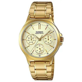 Casio LTP-V300G-9A Gold Plated Strap Watch for Women