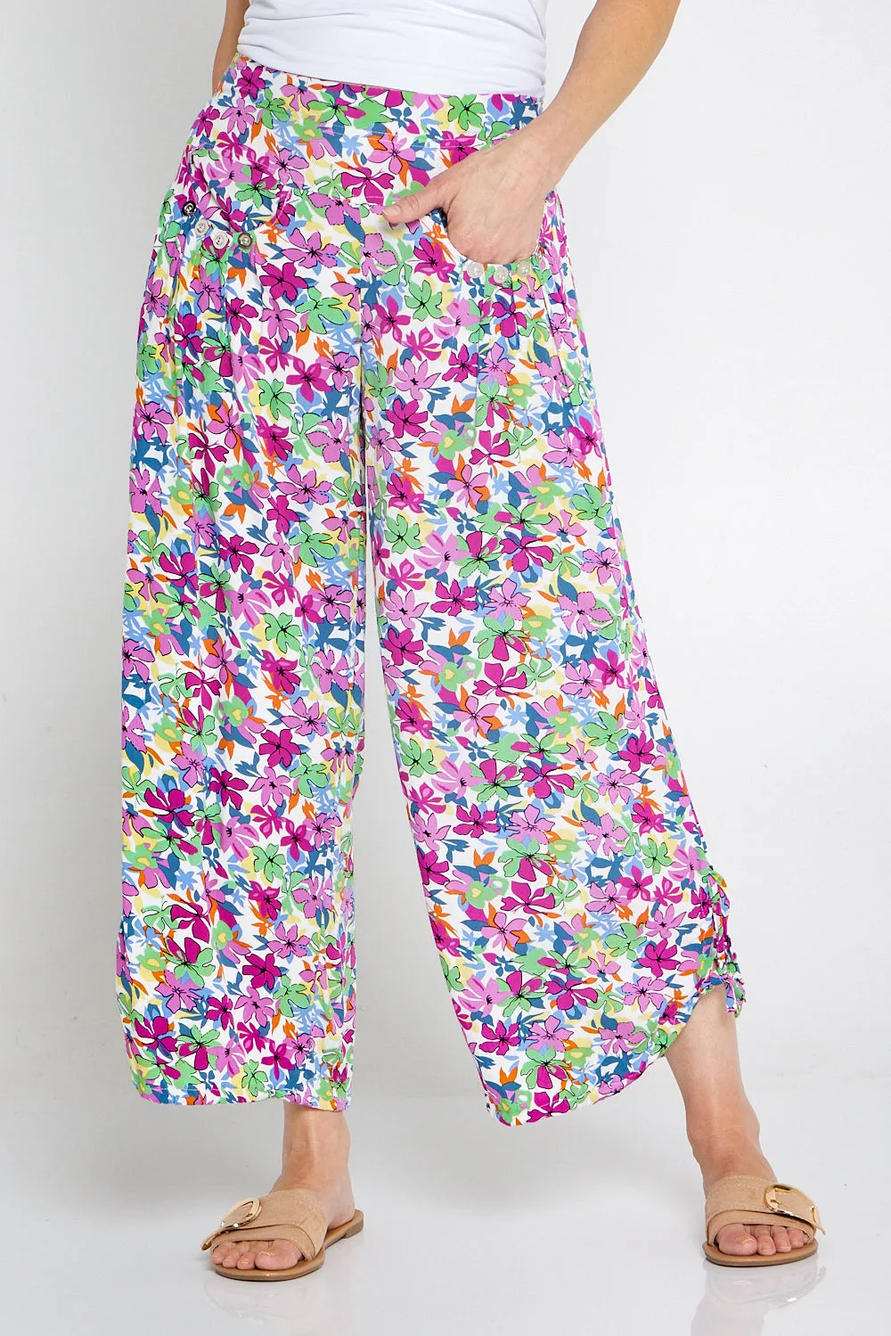 Cheyenne Pants - Purple/Mint Floral