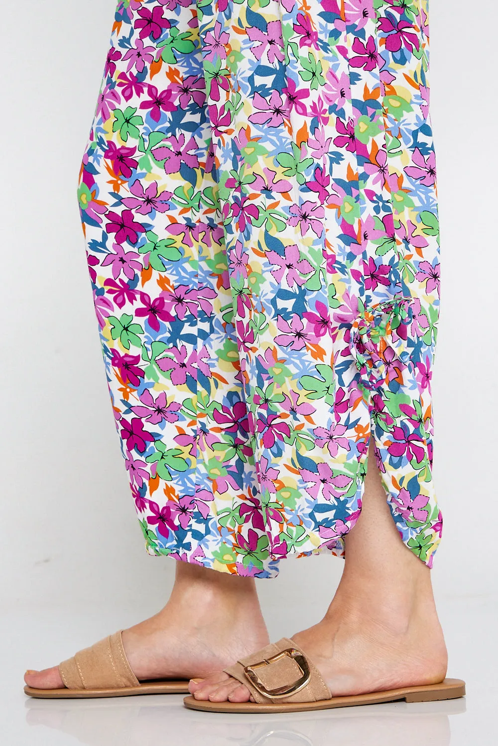 Cheyenne Pants - Purple/Mint Floral