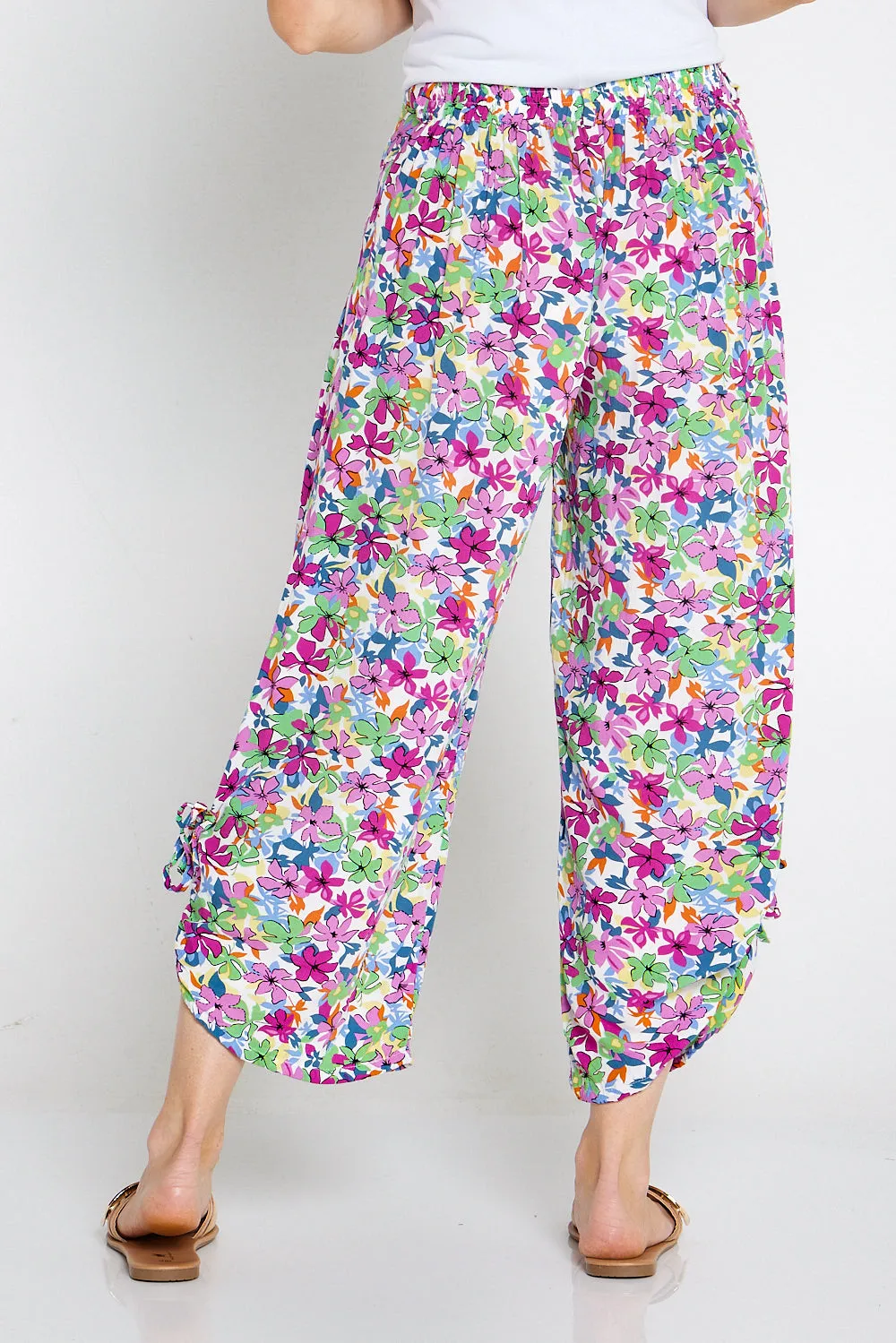 Cheyenne Pants - Purple/Mint Floral