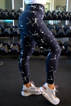 Empowered Leggings With Pockets | Black Skeletons