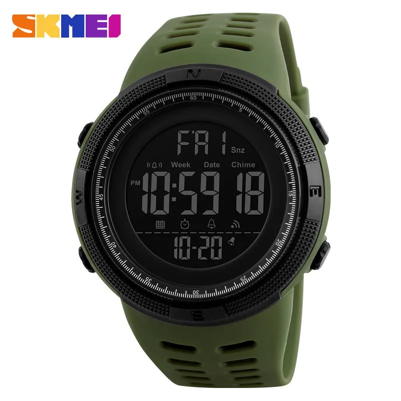 Fashion Outdoor Sport Watch Men Multifunction Watches Alarm Clock Chrono 5Bar Waterproof Digital Watch reloj hombre