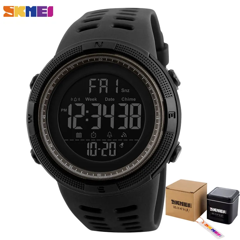 Fashion Outdoor Sport Watch Men Multifunction Watches Alarm Clock Chrono 5Bar Waterproof Digital Watch reloj hombre