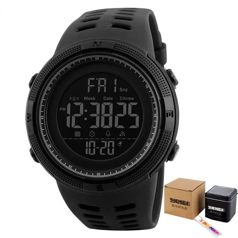 Fashion Outdoor Sport Watch Men Multifunction Watches Alarm Clock Chrono 5Bar Waterproof Digital Watch reloj hombre