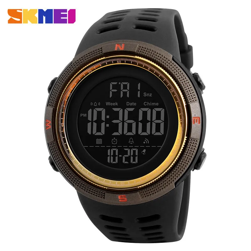 Fashion Outdoor Sport Watch Men Multifunction Watches Alarm Clock Chrono 5Bar Waterproof Digital Watch reloj hombre