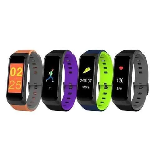 Goral B02 0.96inch Blood Pressure Heart Rate Monitor Sport Mode Fitness Tracker Smart Bracelet