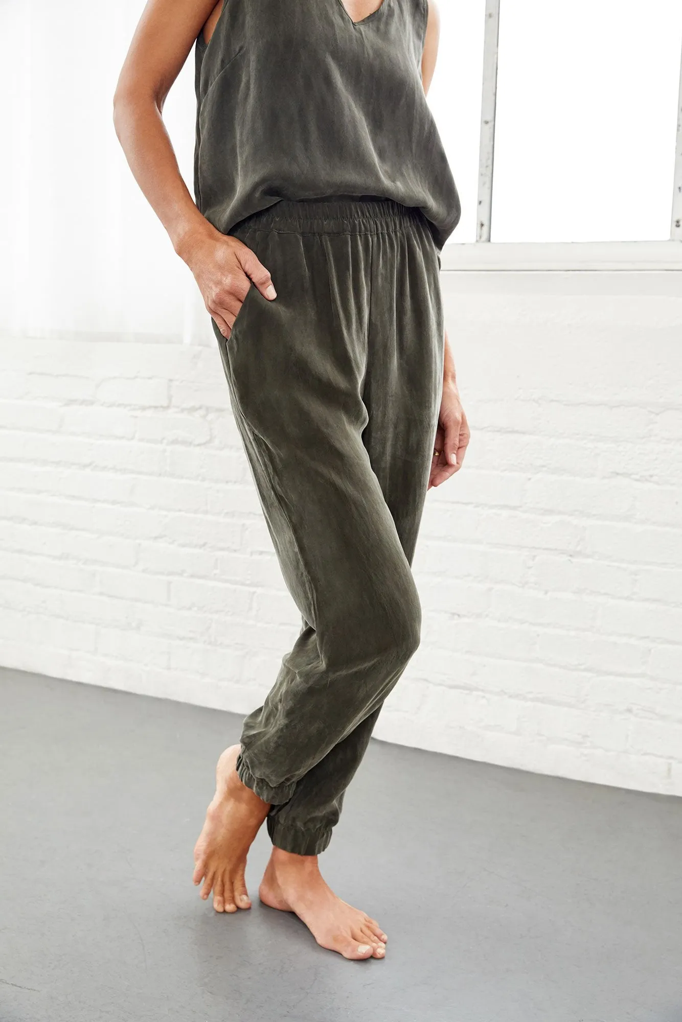 Henri Cupro Joggers