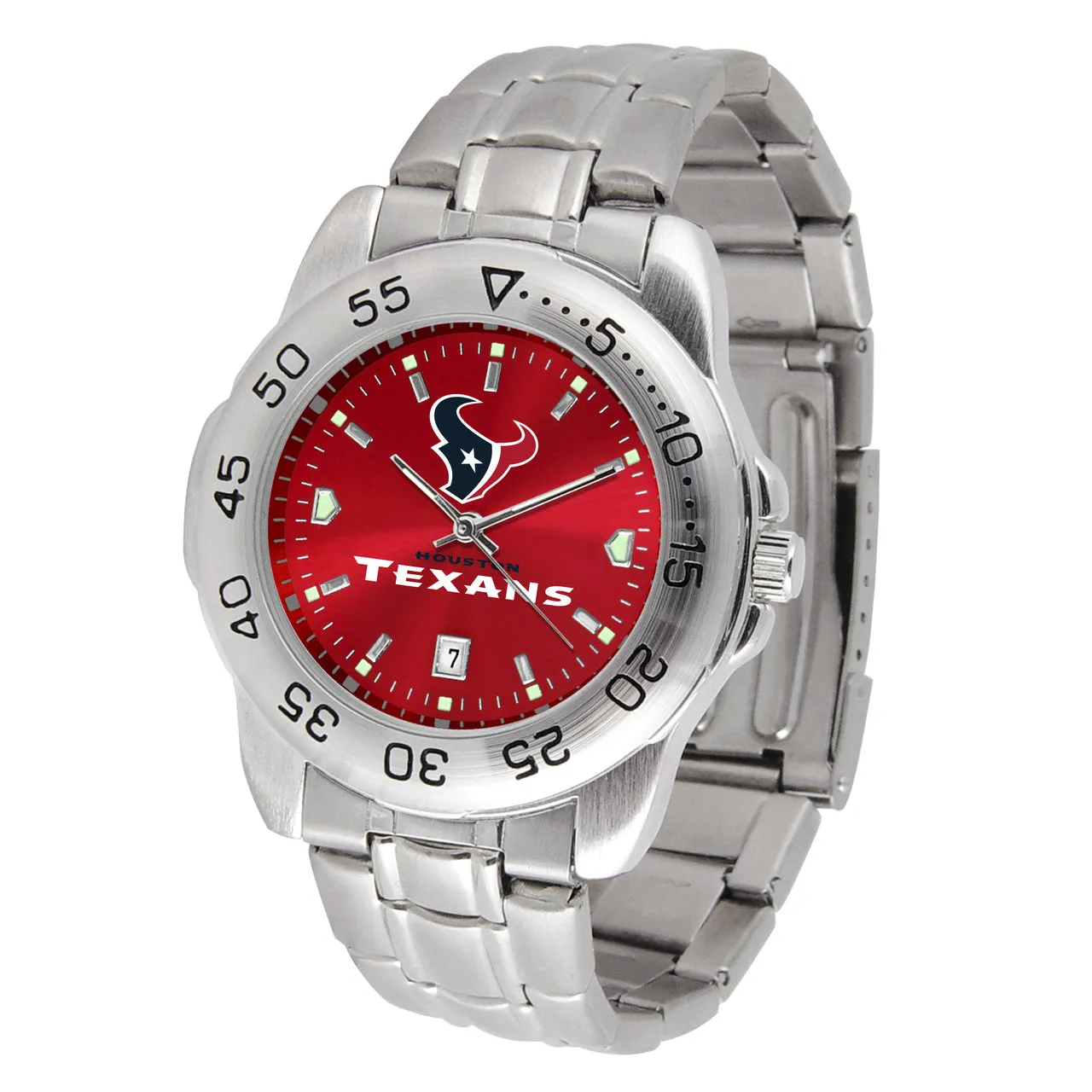 Houston Texans Men’s Sport Steel Watch