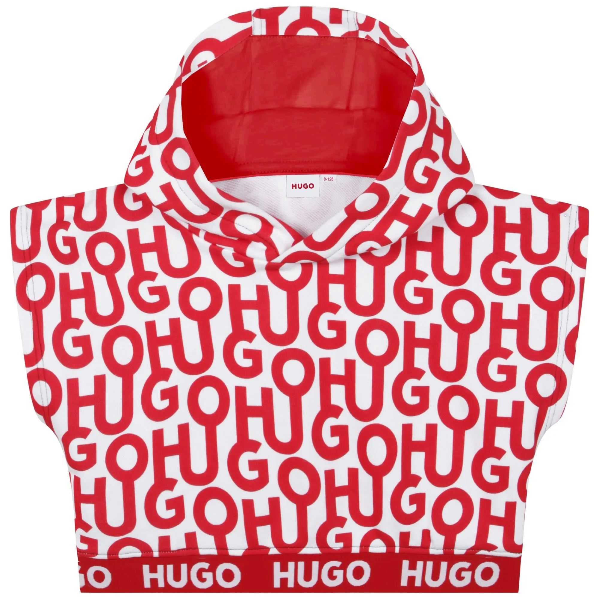 Hugo Printed Sleeveless Hoodie