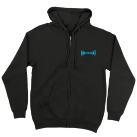 INDEPENDENT ZIP UP HOODIE TILE SPAN BLACK