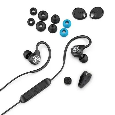 JLab Fit Sport Bluetooth Wireless Earbuds - Black