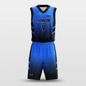 Lattice Blue - Customized Basketball Jersey Design Gradient