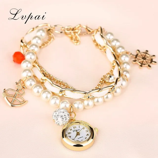 Lvpai 2016 Quartz Watch Women Watches Top Brand Luxury Famous Anchors Wristwatch Female Clock Women Wrist Watch Quartz-Watch