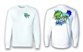 Mean Fish - Long Sleeve Polyester Fishing Shirt