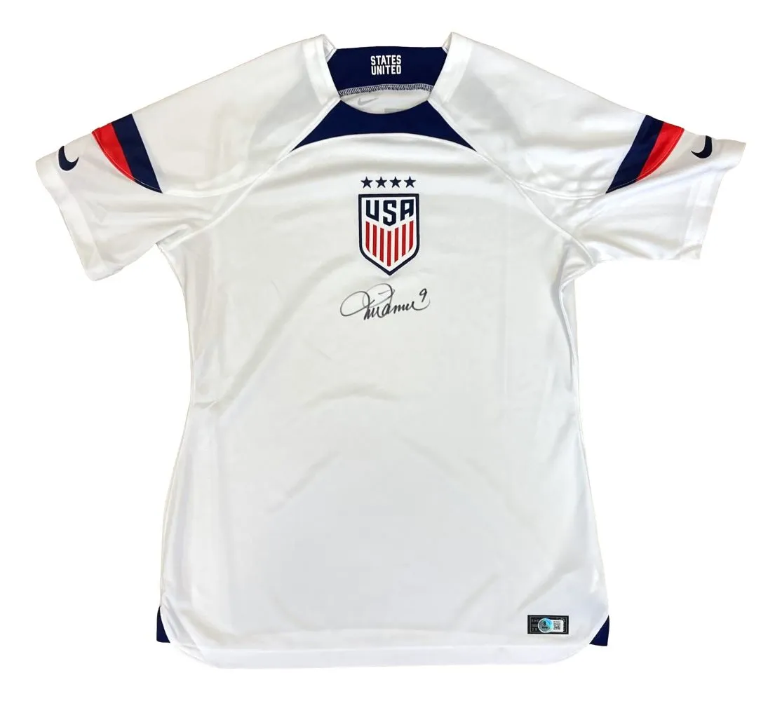 Mia Hamm Signed USA White Nike Women's Soccer Jersey BAS ITP