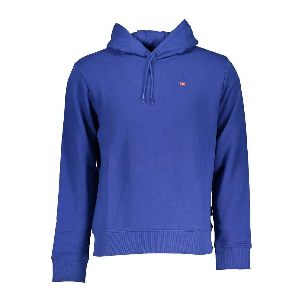 Napapijri Chic Blue Hooded Long Sleeve Sweatshirt