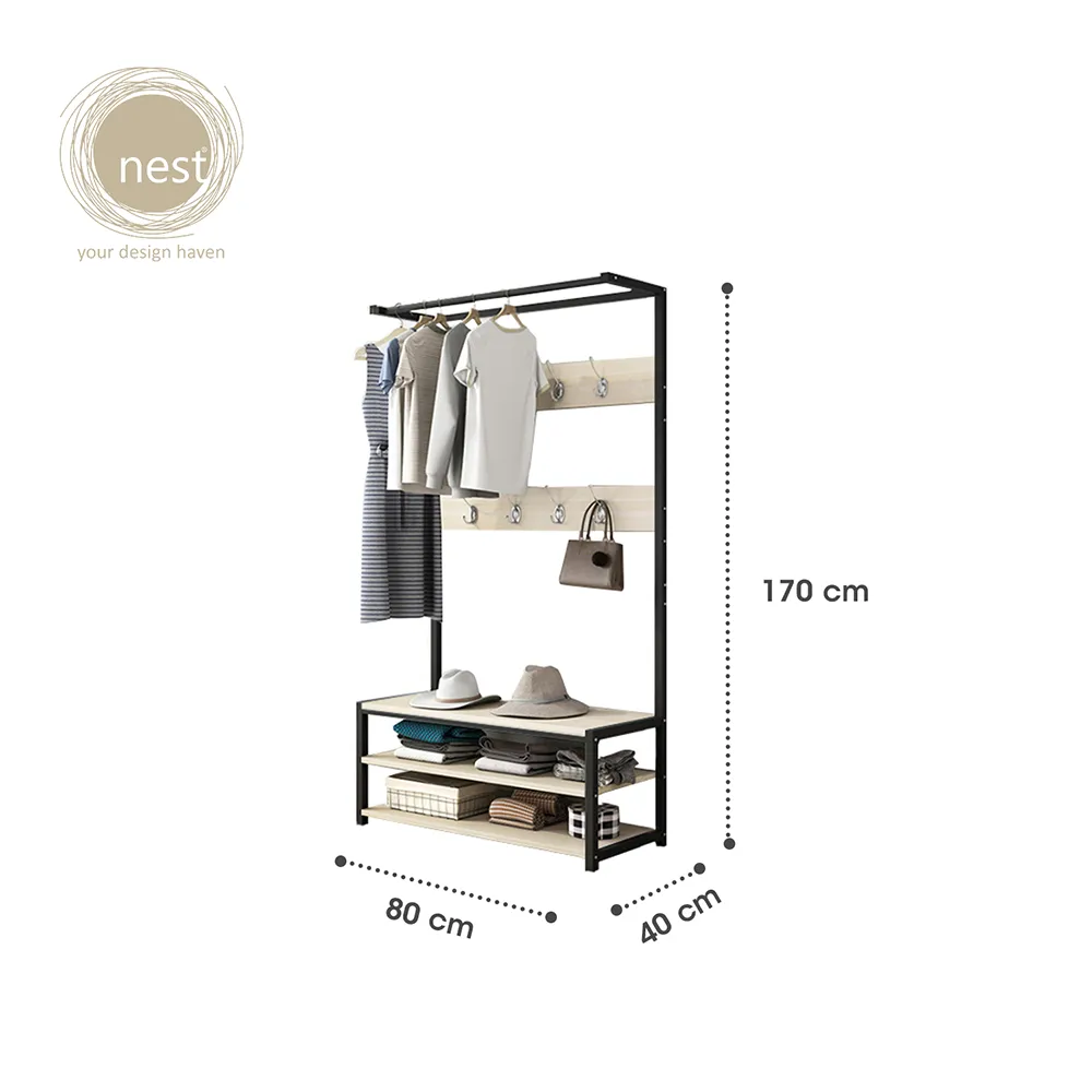 Nest Design Lab Premium Garment Shelf Rack