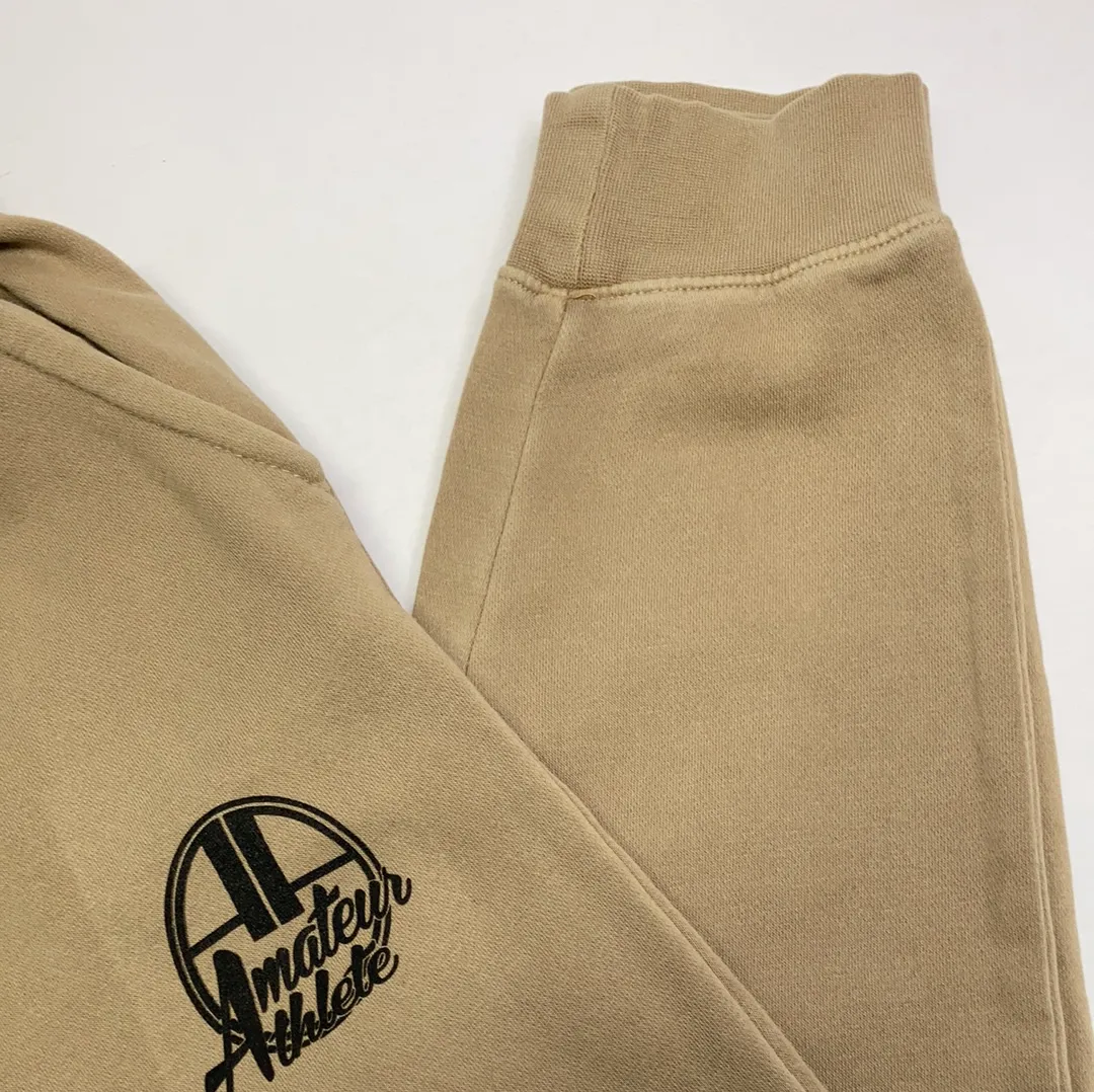 Pigment Dyed Sand Sweat Pants