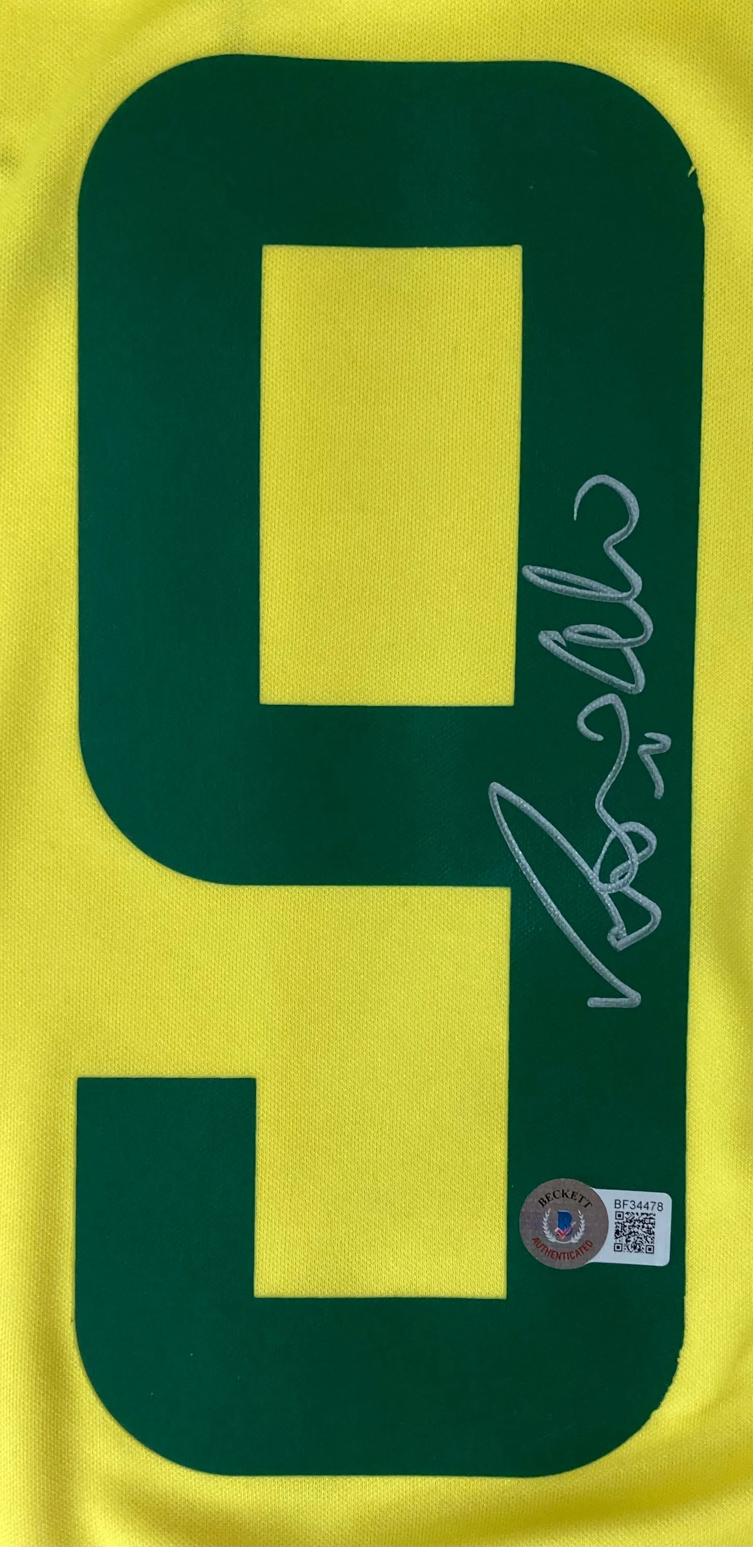 Ronaldo Signed Brazil Nike Soccer Jersey BAS