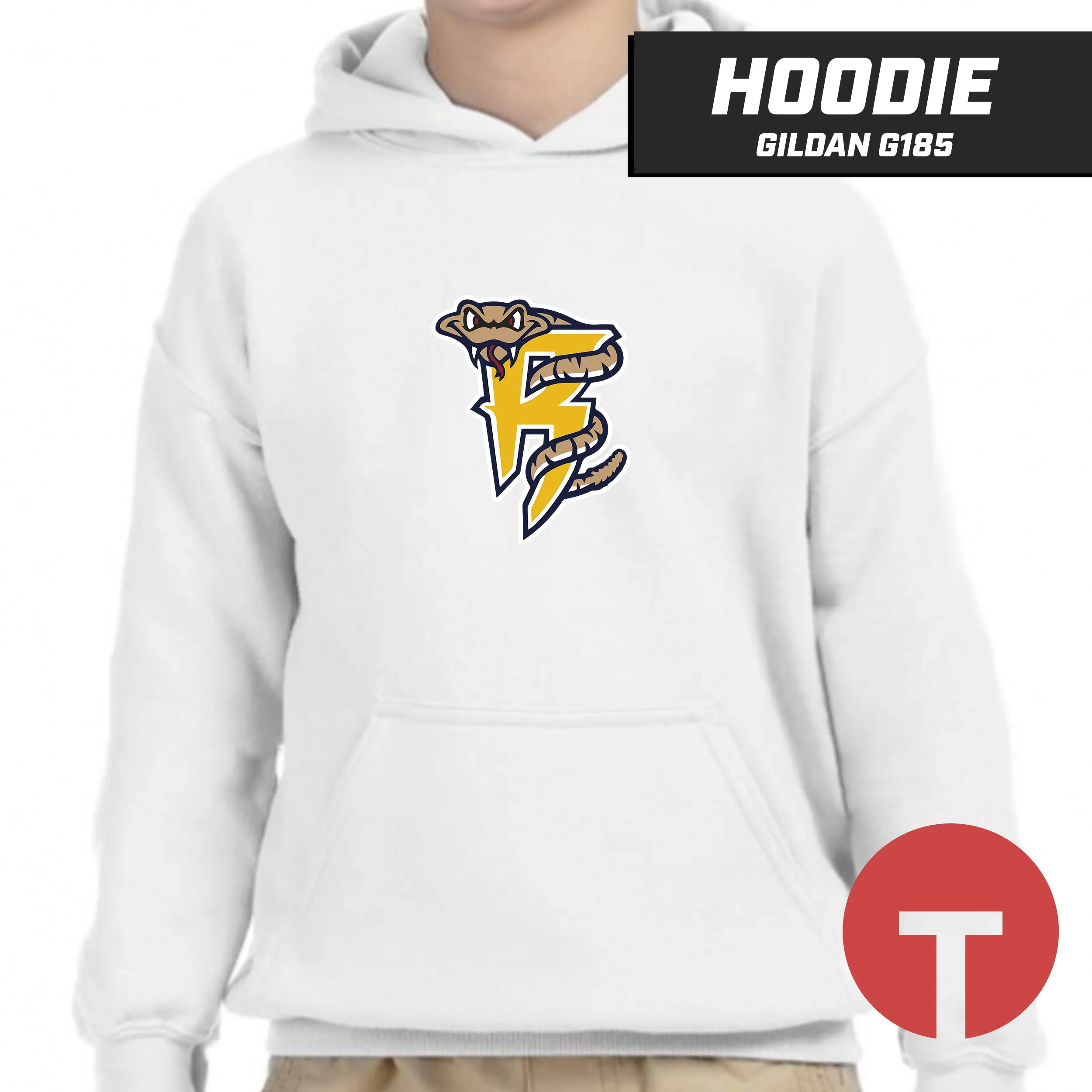 Rounding Third Rattlers - Hoodie Gildan G185