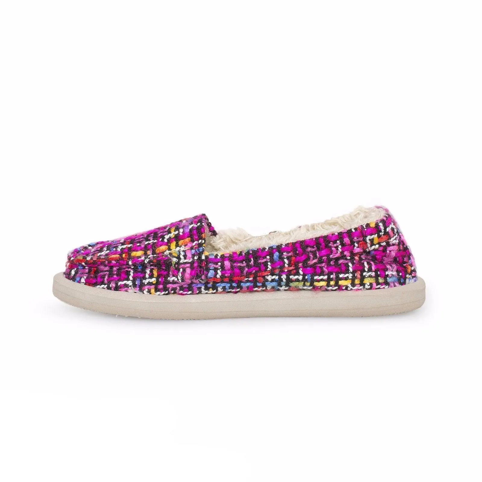 Sanuk Short Knitty Fuchsia Multi Tweed Shoes