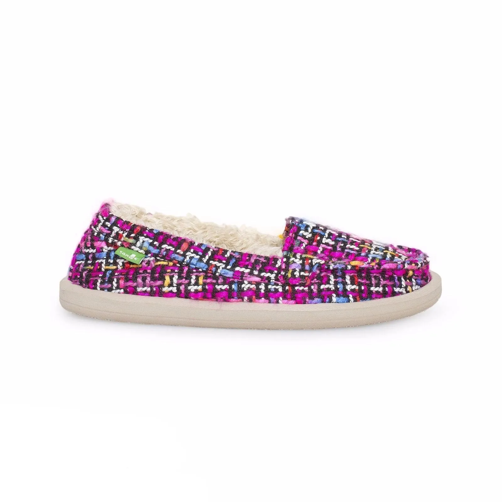 Sanuk Short Knitty Fuchsia Multi Tweed Shoes