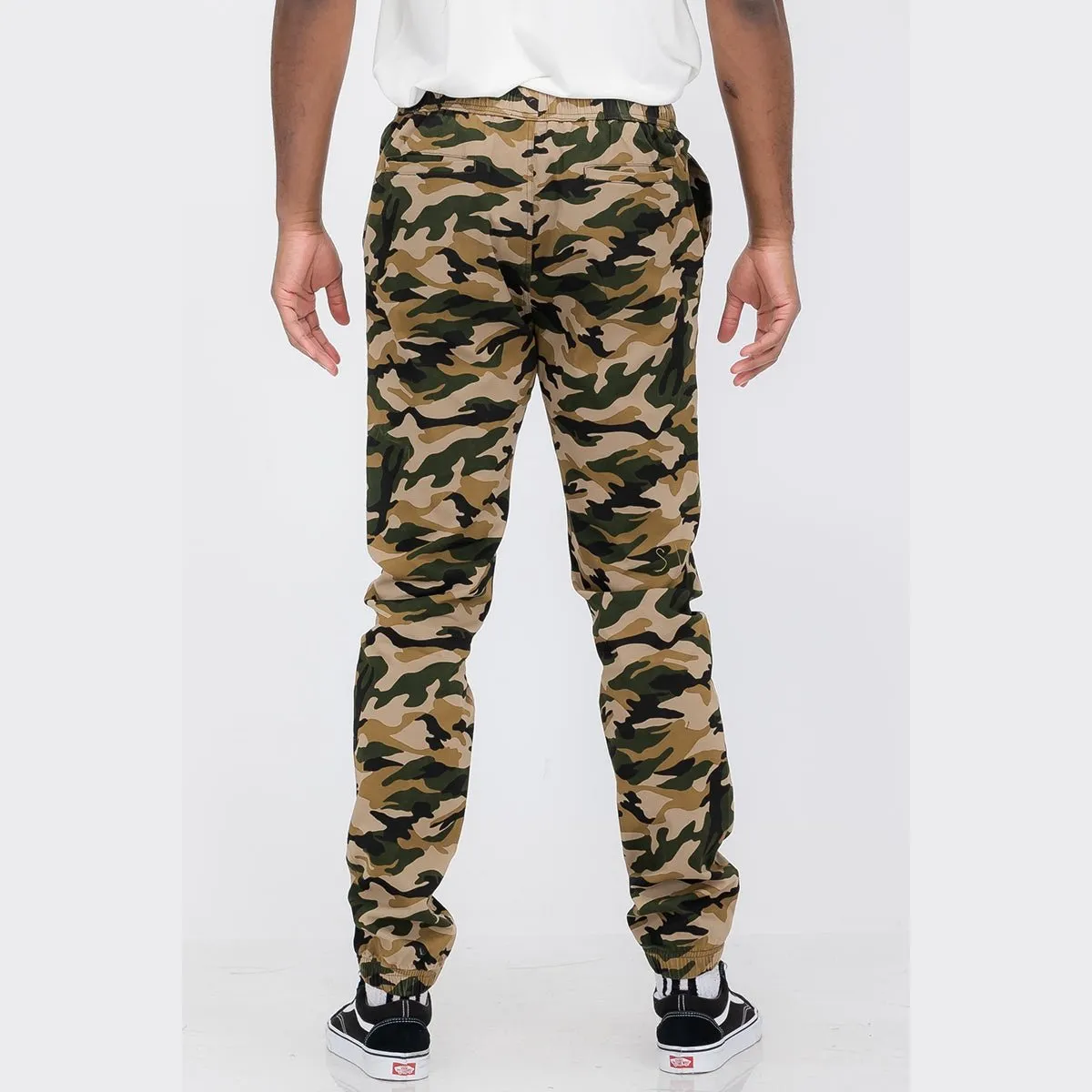 Solid Camo Jogger Pants