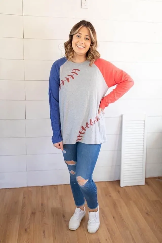 Take Me Out to the Ballgame Raglan