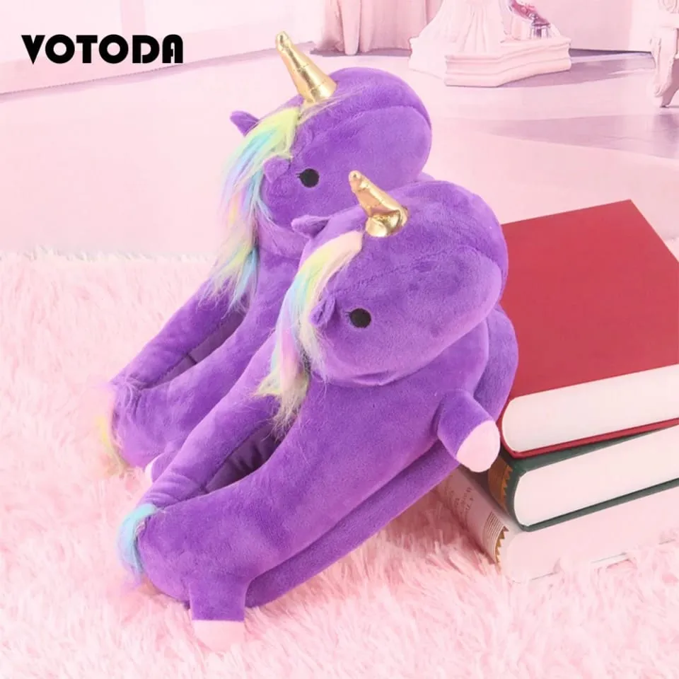 Teenage Plush Shoes - Purple