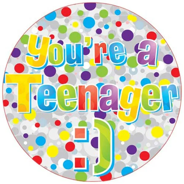 Teenager Holographic Jumbo Badge