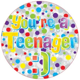 Teenager Holographic Jumbo Badge