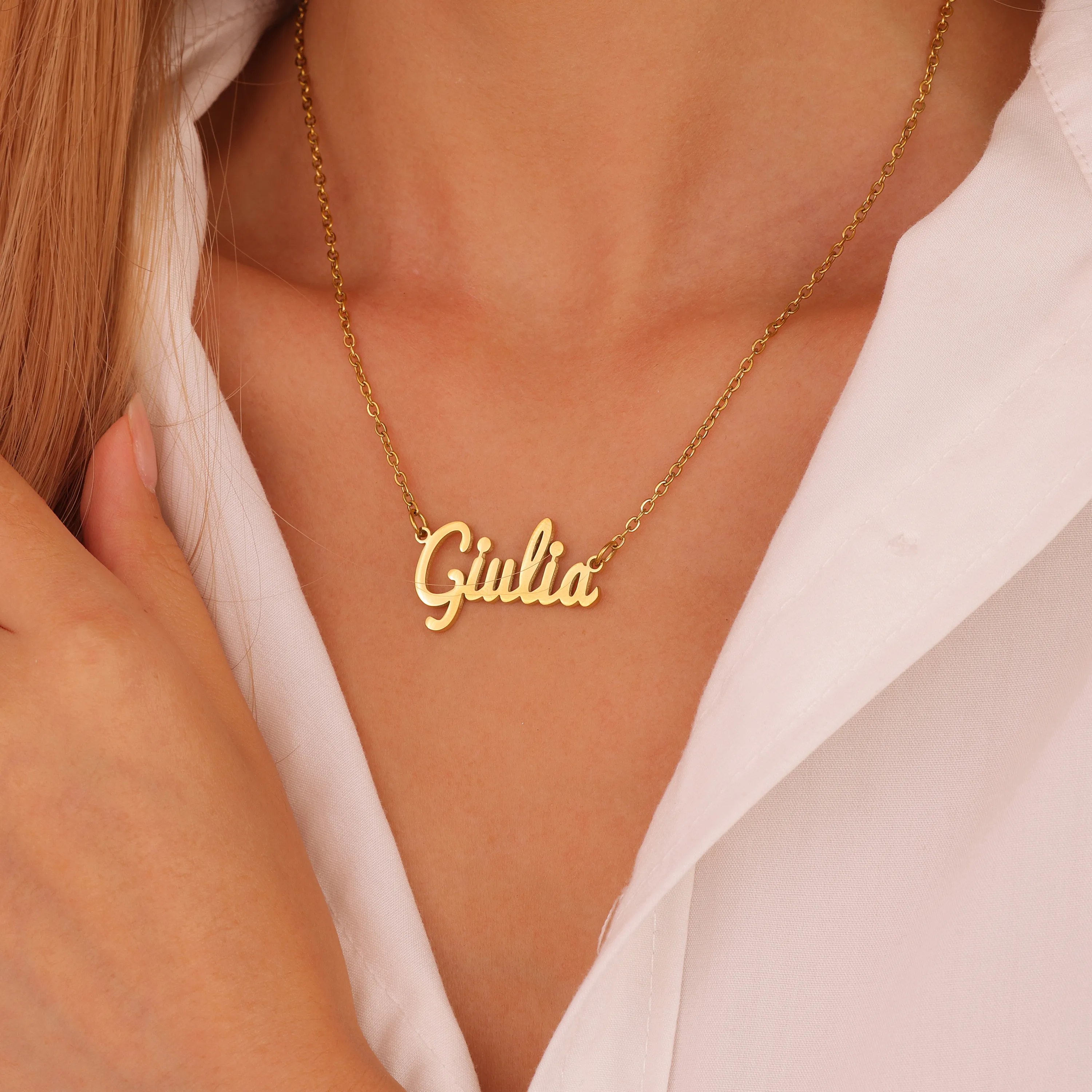 Teenager Signature Custom Name Necklace