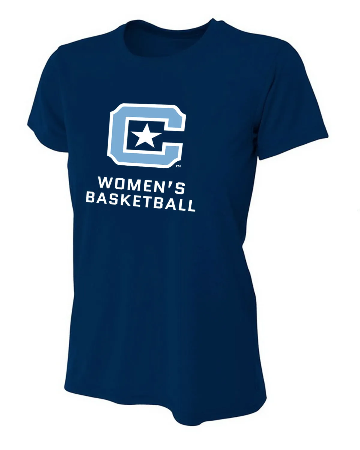 The Citadel C, Club Sports - Women's Basketball, A4 Ladies' Cooling Performance T-Shirt