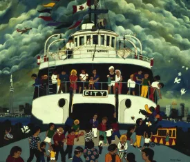 Toronto Island Ferry Poster by Allan Moak