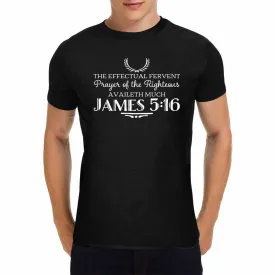 Uniquely You Mens T-Shirt / Inspiration / James 5:16 / Shirt Style (15)  - Black